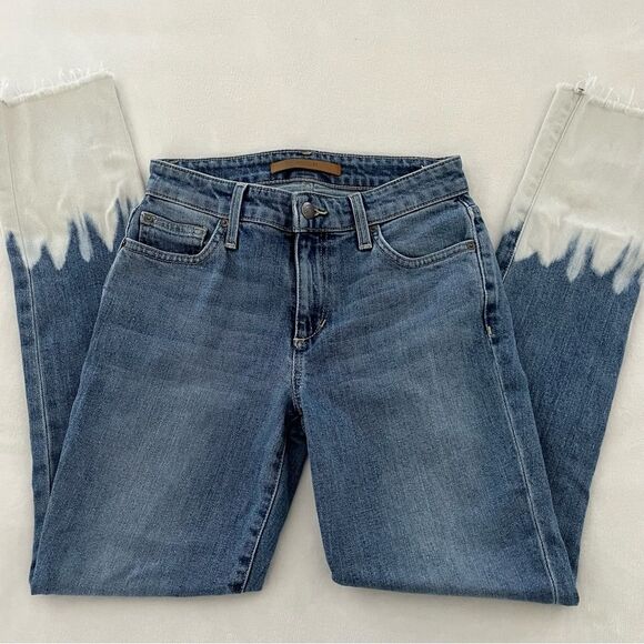 Joe's Jeans Bleach Dipped Icon Mid Rise Skinny Ankle Jeans, Size 24 NWOT - Picture 7 of 11